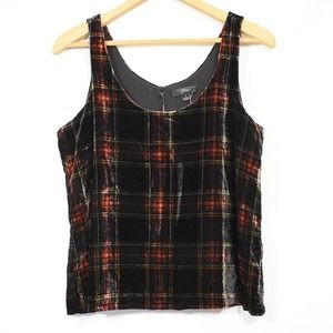 J. Crew Stewart Tartan Tank Top Velvet Plaid 4